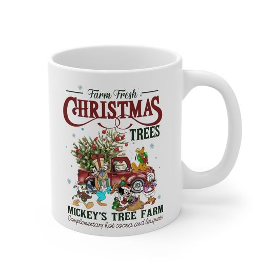 Cute Disney Christmas Mug, Christmas Mickey