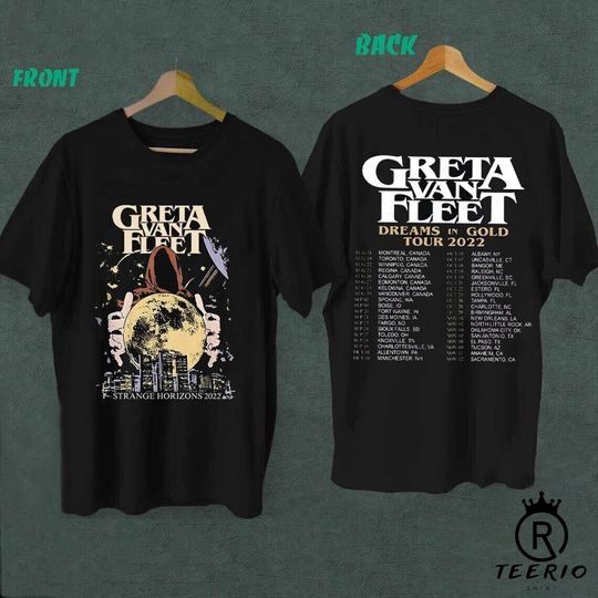 Greta Van Fleet Dreams In Gold Tour  T-Shirt