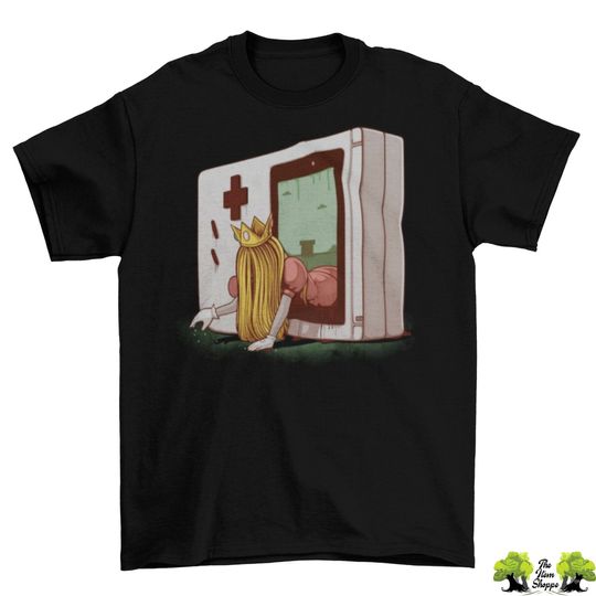 The Ring Peach Gameboy T-Shirt Unisex Funny Adult Nintendo Halloween Sizes New