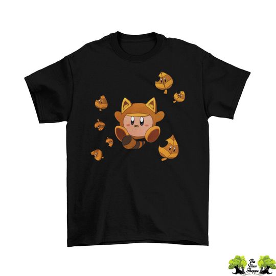 Kirby Tanooki T-Shirt Unisex Adult Sizes Crystal Shards Mario Nintendo Fall New T shirt