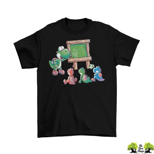 Yoshi School T-Shirt Unisex Adult Cotton Sizes Nintendo Switch Game NEW