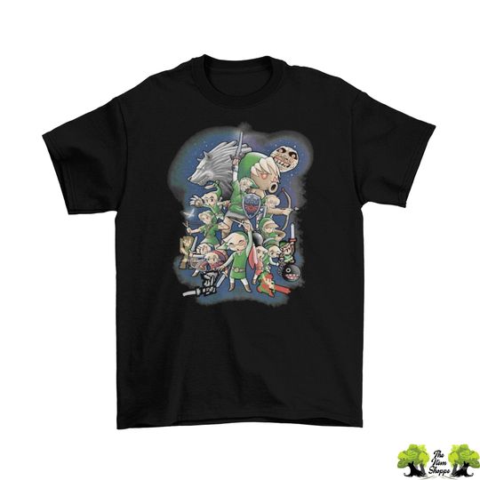 The Legend of Zelda T-Shirt Unisex Cotton Funny Sizes Nintendo Link Video Game
