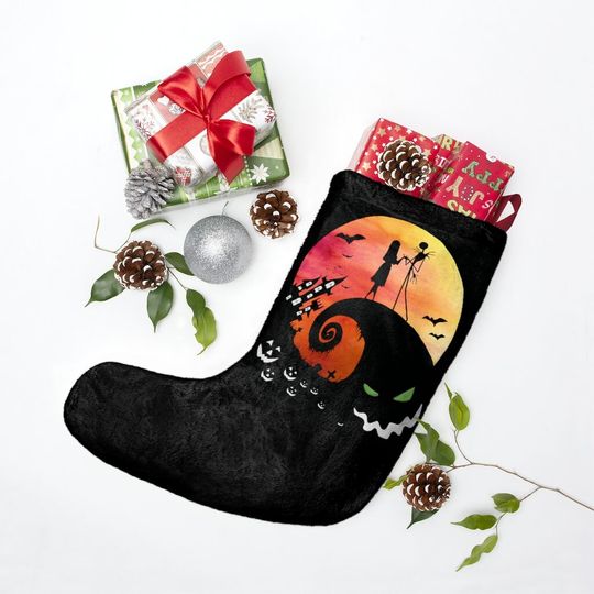 The Nightmare Before Christmas Disney Christmas Stocking, Family Christmas Stocking