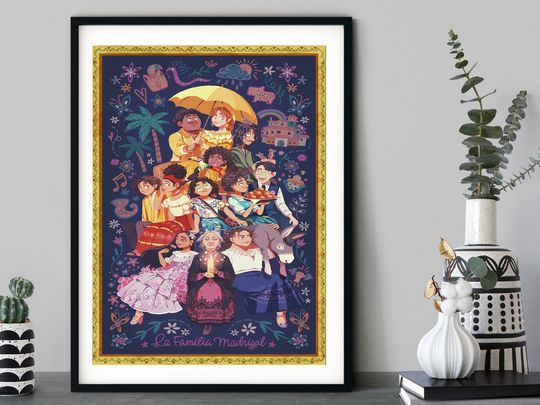 Encanto Movie Poster, Disney Madrigal Family Poster, Encanto Movie Poster, Encanto Wall Art