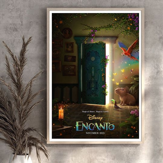 Encanto Movie Poster, Disney Madrigal Family Poster, Encanto Movie Poster, Encanto Wall Art