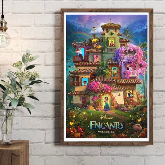 Disney Encanto Poster, Encanto Movie Poster, Encanto Wall Art, Disney Prints, Disney Movie Poster, Home Decor