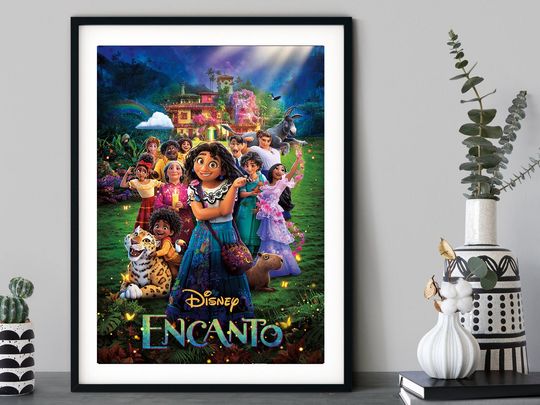 Disney Encanto Poster, Disney Madrigal Family Poster, Encanto Movie Poster, Encanto Wall Art