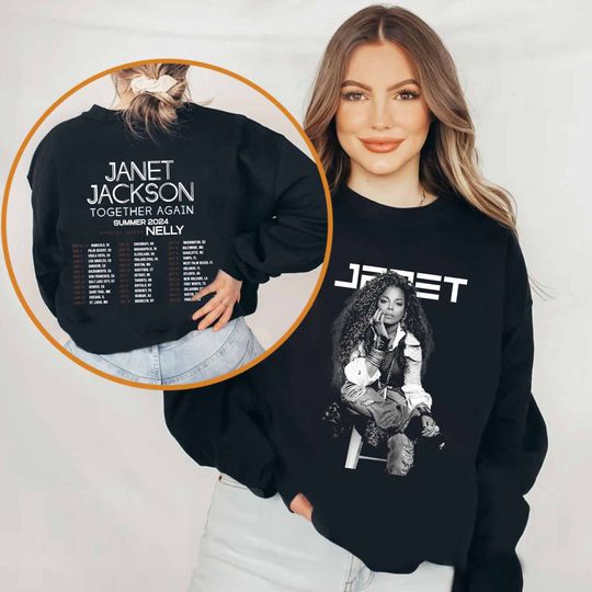 Janet Jackson Together Again Summer Tour 2024 Sweatshirt