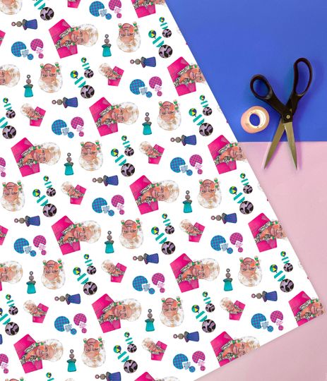 Pat Butcher Wrapping Paper Retro Eastenders Gift Wrap