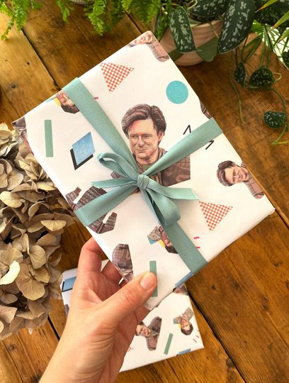 Bill Pullman 90s Rom-Com Nostalgia Gift Wrap