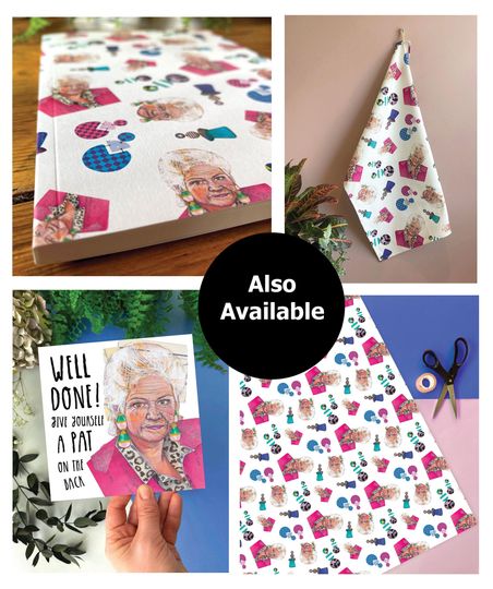 Pat Butcher Wrapping Paper Retro Eastenders Gift Wrap