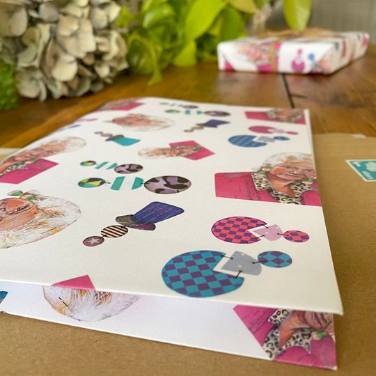 Pat Butcher Wrapping Paper Retro Eastenders Gift Wrap