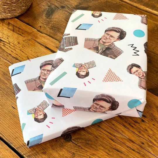 Bill Pullman 90s Rom-Com Nostalgia Gift Wrap