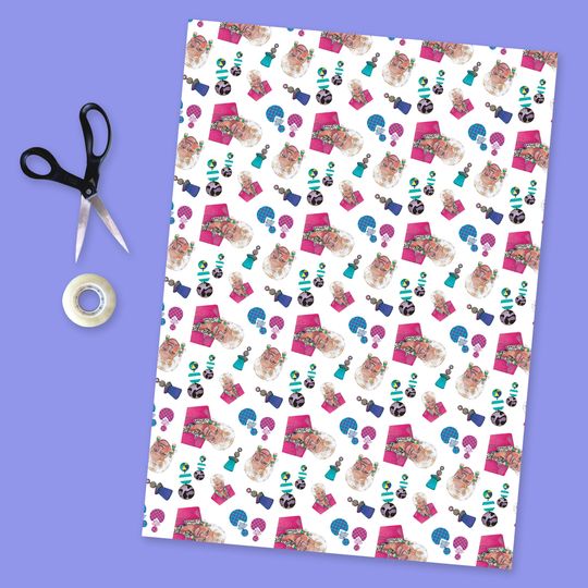 Pat Butcher Wrapping Paper Retro Eastenders Gift Wrap