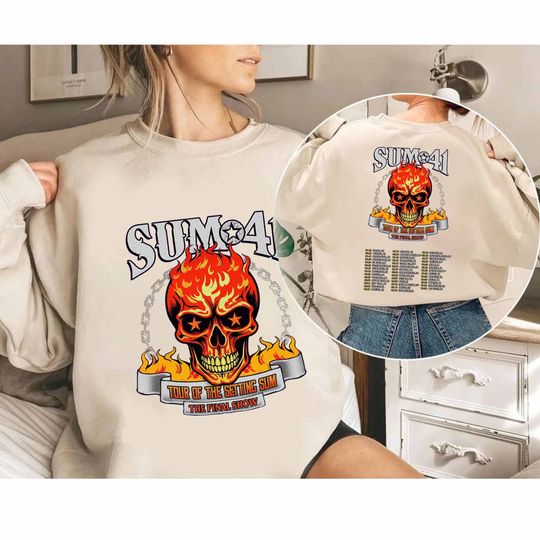 Sum 41 2024-2025 Tour Shirt, Sum 41 Band Fan Shirt