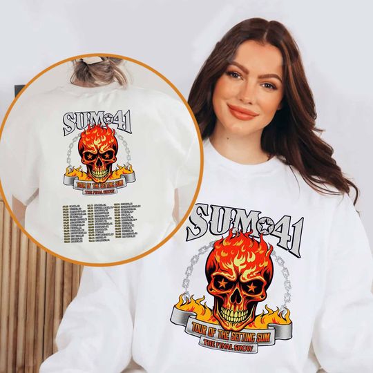 Sum 41 2024-2025 Tour Shirt, Sum 41 Band Fan Shirt