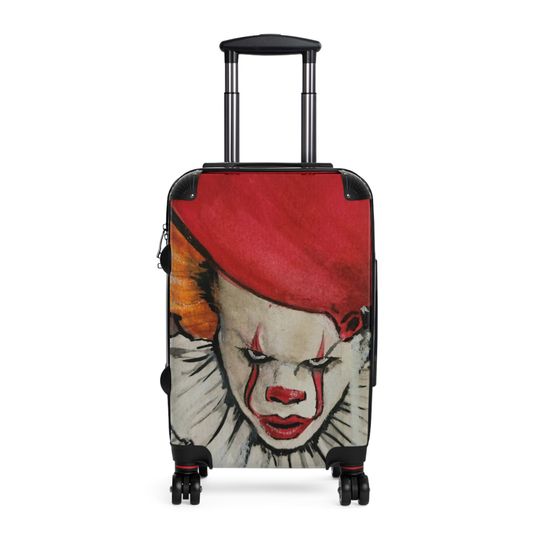 Pennywise IT Watercolor Horror Art Suitcase