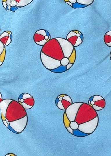 Youth Mickey Themed Beachball Nautical Swim Trunks
