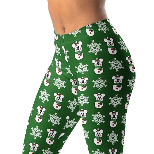 Mickey Snowman Holiday Leggings