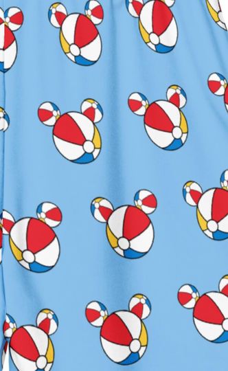 Youth Mickey Themed Beachball Nautical Swim Trunks