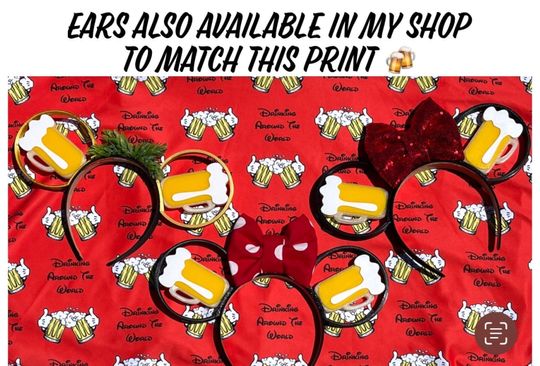 Drinking Around The World Epcot Themed Cheers Print Button Up