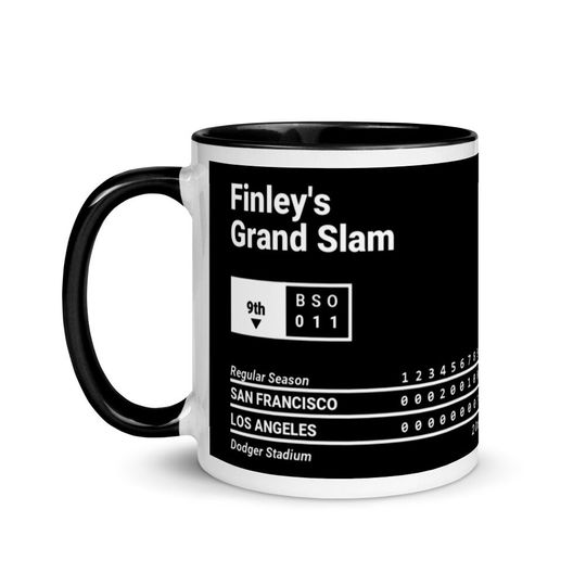 Greatest Dodgers Plays Mug: Finley's Grand Slam (2004)