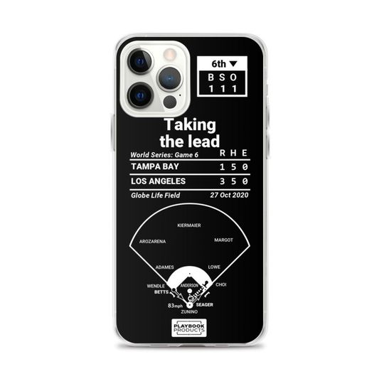 Greatest Dodgers Plays iPhone&nbsp;Case: Taking the lead (2020)