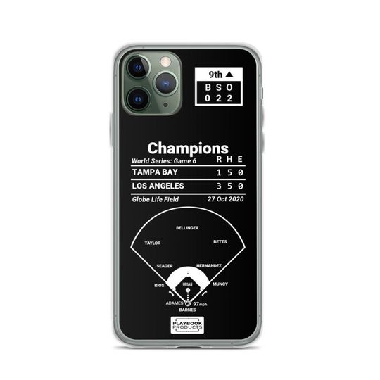 Greatest Dodgers Plays iPhone&nbsp;Case: Champions (2020)