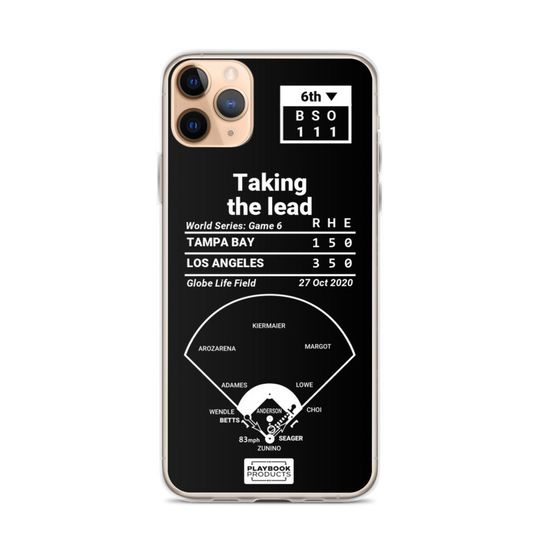Greatest Dodgers Plays iPhone&nbsp;Case: Taking the lead (2020)