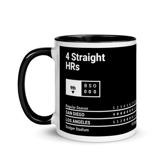 Greatest Dodgers Plays Mug: 4 Straight HRs (2006)