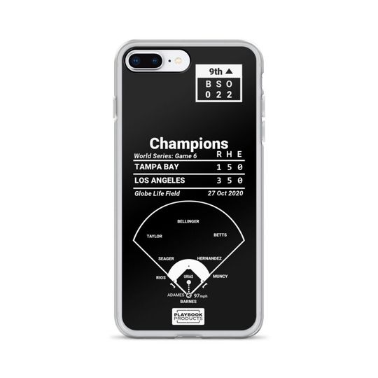 Greatest Dodgers Plays iPhone&nbsp;Case: Champions (2020)