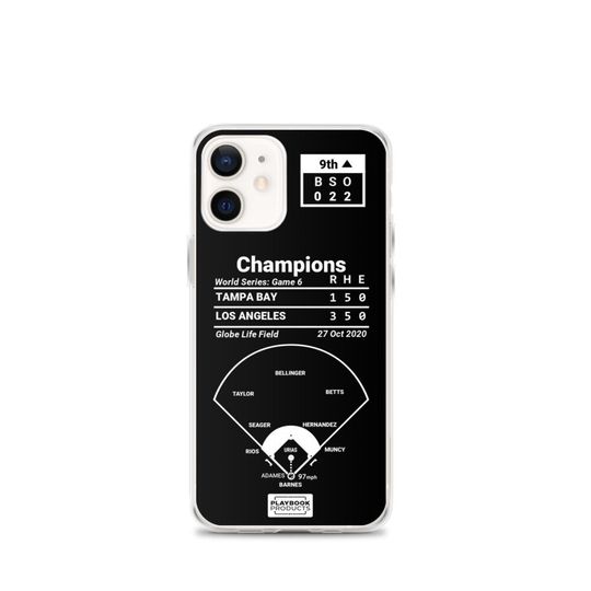Greatest Dodgers Plays iPhone&nbsp;Case: Champions (2020)
