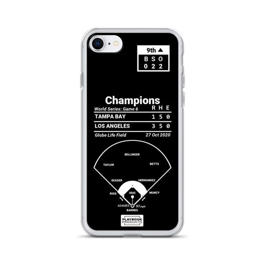 Greatest Dodgers Plays iPhone&nbsp;Case: Champions (2020)