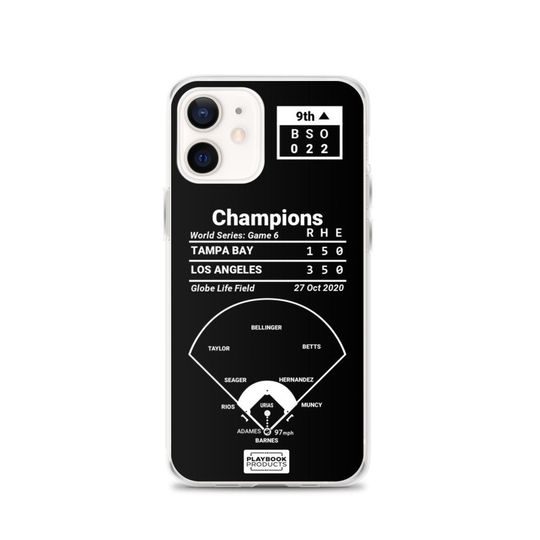 Greatest Dodgers Plays iPhone&nbsp;Case: Champions (2020)