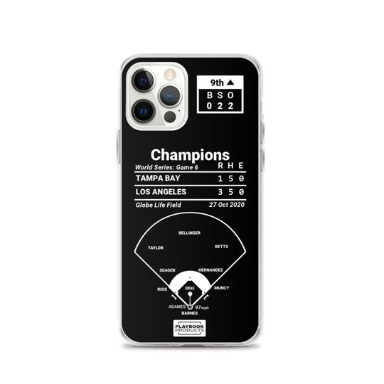 Greatest Dodgers Plays iPhone&nbsp;Case: Champions (2020)