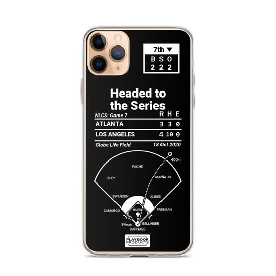 Greatest Dodgers Plays iPhone&nbsp;Case: Headed to the Series (2020)