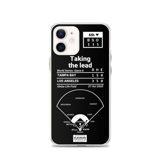 Greatest Dodgers Plays iPhone&nbsp;Case: Taking the lead (2020)