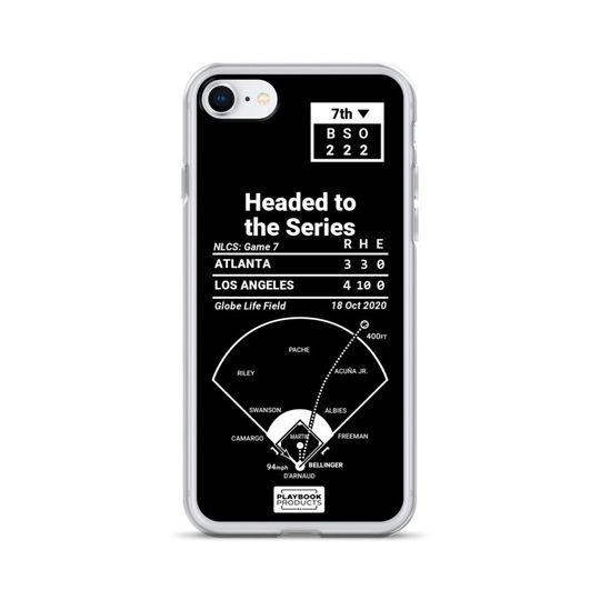Greatest Dodgers Plays iPhone&nbsp;Case: Headed to the Series (2020)