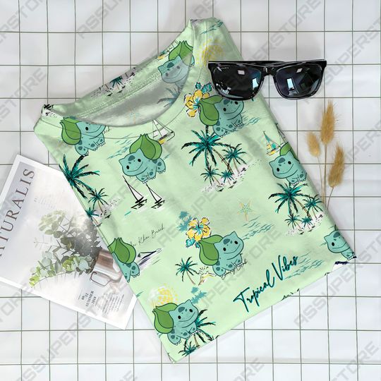 Bulbasaur Green Funny Tshirt Bulbasaur Cute Design Tshirt