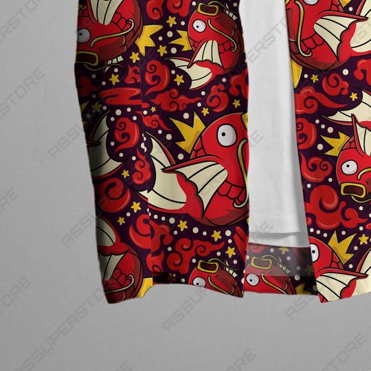 Magikarp Hawaiian Shirt Magikarp Button Up Shirt Gift