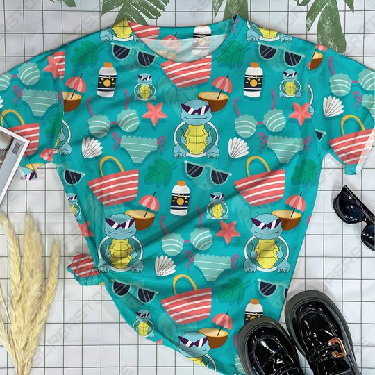 Squirtle Tshirt Design Squirtle Summer Tshirt Squirtle Personalized Anime Tshirt