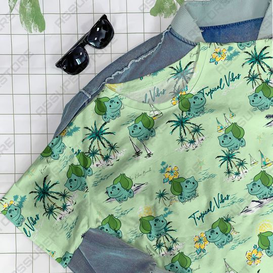 Bulbasaur Green Funny Tshirt Bulbasaur Cute Design Tshirt