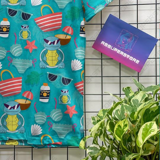 Squirtle Tshirt Design Squirtle Summer Tshirt Squirtle Personalized Anime Tshirt