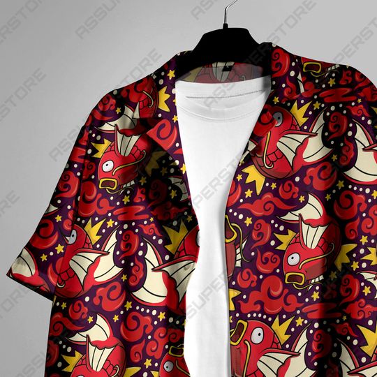 Magikarp Hawaiian Shirt Magikarp Button Up Shirt Gift
