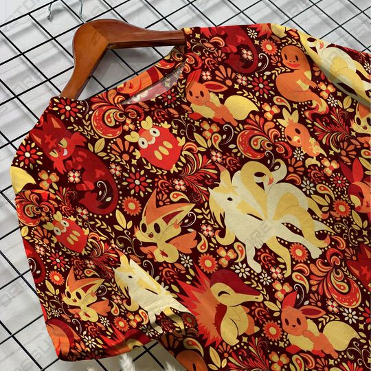 Charmander eevee Fire Funny Tshirt