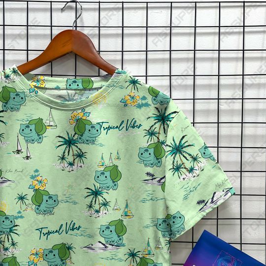 Bulbasaur Green Funny Tshirt Bulbasaur Cute Design Tshirt