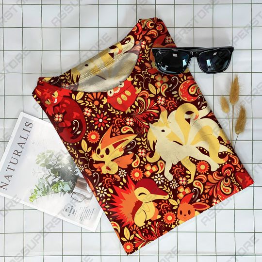 Charmander eevee Fire Funny Tshirt