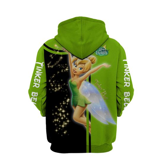 Tinker Bell Hoodie | Tinker Bell Disney 3D Hoodie