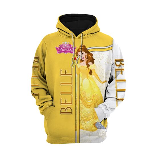 Belle Disney Princess Beauty and the Beast 3D Hoodie
