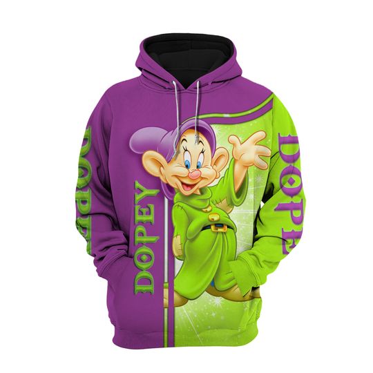 Dopey Hoodie | Dopey Seven Dwarfs Disney 3D Hoodie